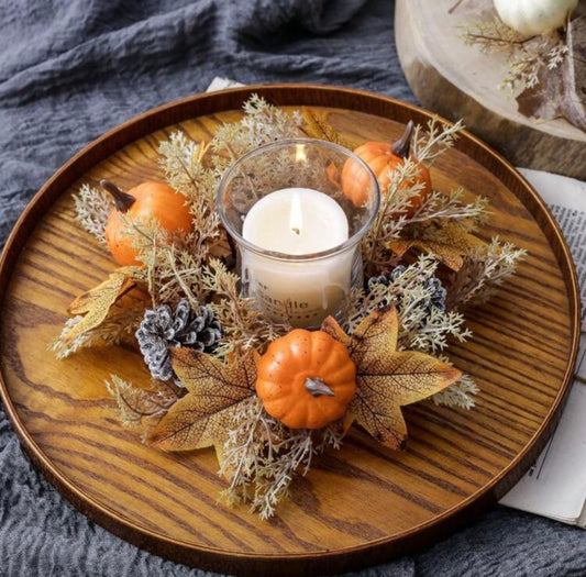 Fall into Autumn - Candle stick wreath