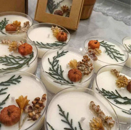Autumn inspired Natural Soy wax candle