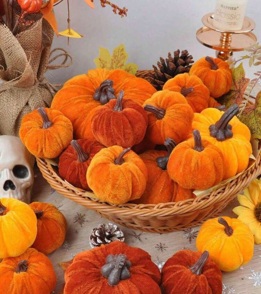 Fall into Autumn fabric pumpkins