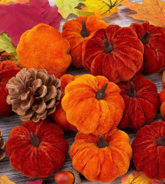 Fall into Autumn fabric pumpkins